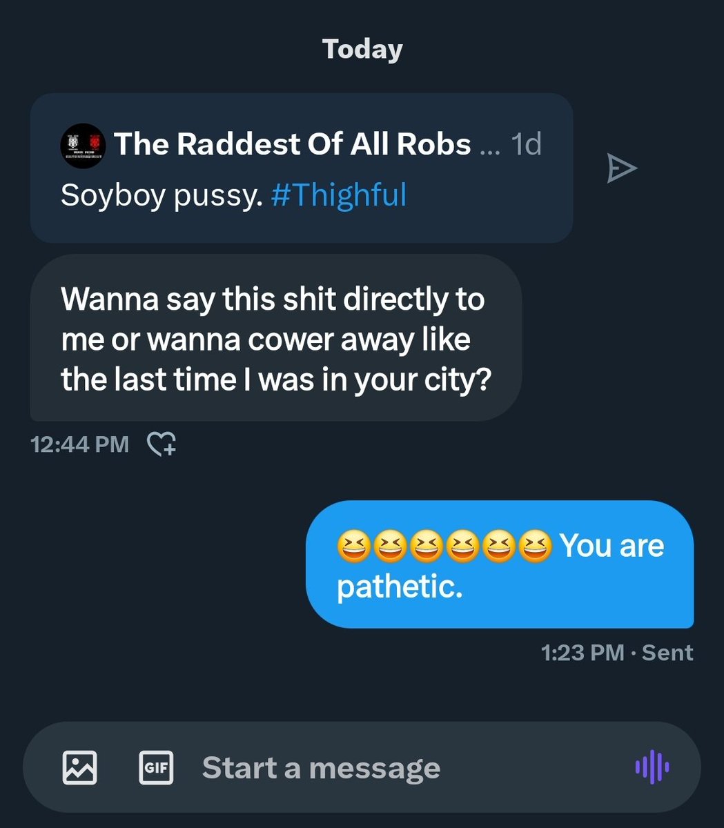 radrobgaming's tweet photo. This guy has had me blocked for years and is still triggered. What a lame existence. Grow a backbone Sean. I didn't say it to you personally because you blocked me. And now you're threatening me. @Fightful this is how your employees act? @SeanRossSapp guess what? Now you're blocked and reported.