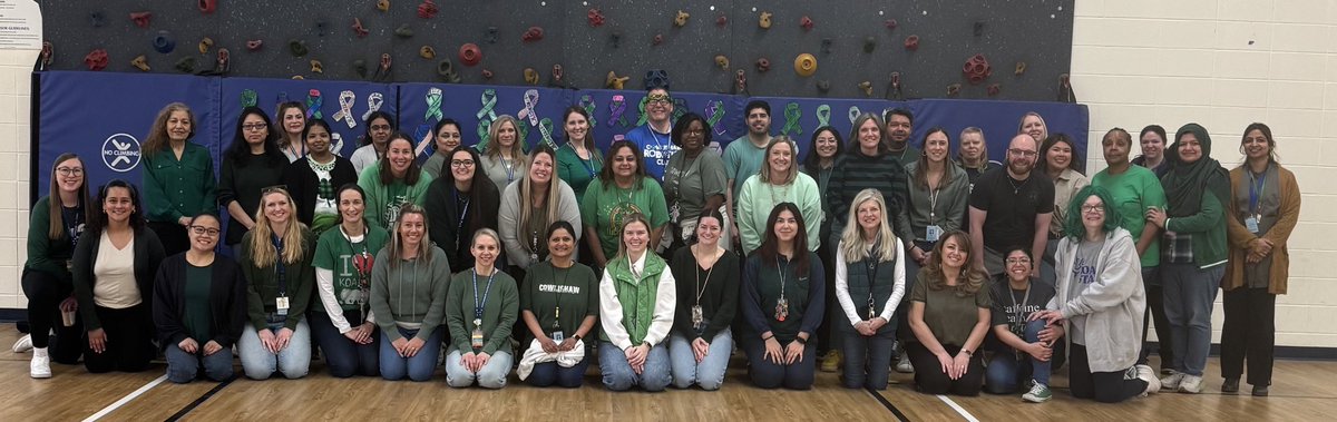 Cowlishaw Staff goes green to support a staff member! 💚