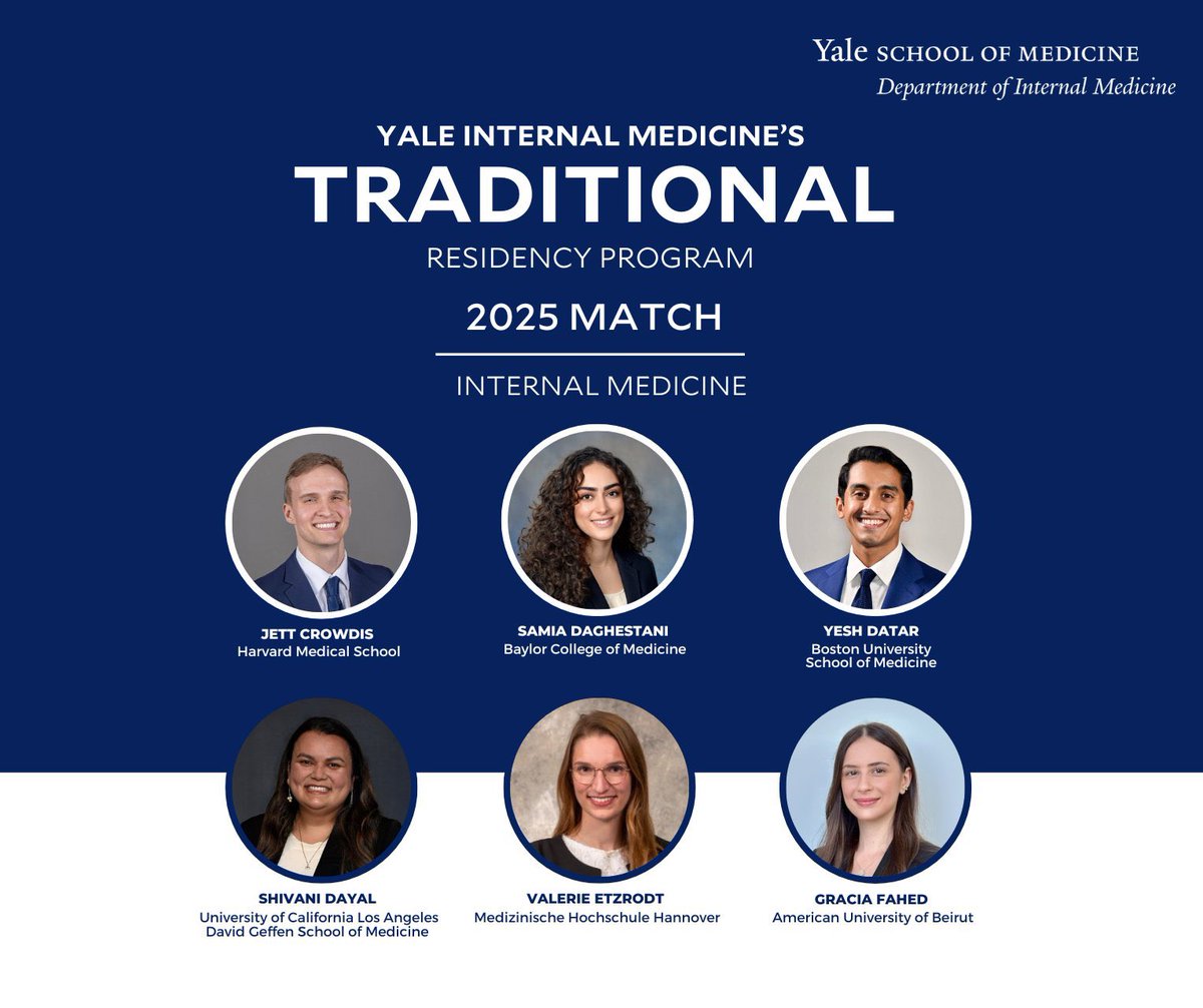 Gracia Fahed (@graciafahed) on Twitter photo Incredibly happy to have matched at <a href="/TradIMYale/">Yale IM Traditional Residency Program</a> alongside amazing colleagues! Couldn’t have made it without my family, partner, mentors and friends!
Super excited for the journey ahead!!!
<a href="/MarkDSiegel1/">Mark D. Siegel</a> <a href="/AUB_Lebanon/">American University of Beirut</a> <a href="/KMAlexander/">Kendry morales</a> <a href="/AUB_FM/">Faculty of Medicine</a> Incredibly happy to have matched at <a href="/TradIMYale/">Yale IM Traditional Residency Program</a> alongside amazing colleagues! Couldn’t have made it without my family, partner, mentors and friends!
Super excited for the journey ahead!!!
<a href="/MarkDSiegel1/">Mark D. Siegel</a> <a href="/AUB_Lebanon/">American University of Beirut</a> <a href="/KMAlexander/">Kendry morales</a> <a href="/AUB_FM/">Faculty of Medicine</a>