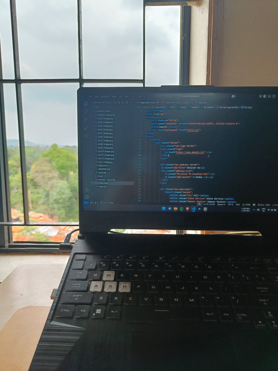 CodeCrux_'s tweet image. Day20
• Started with Amazon clone(stopped it at half)
• Started with challenge questions from cohort
It was productive day(3hr)
Have to complete 7 projects in total(15days) before starting js, bcz 2nd internals and lab exams coming up. Posting it next day