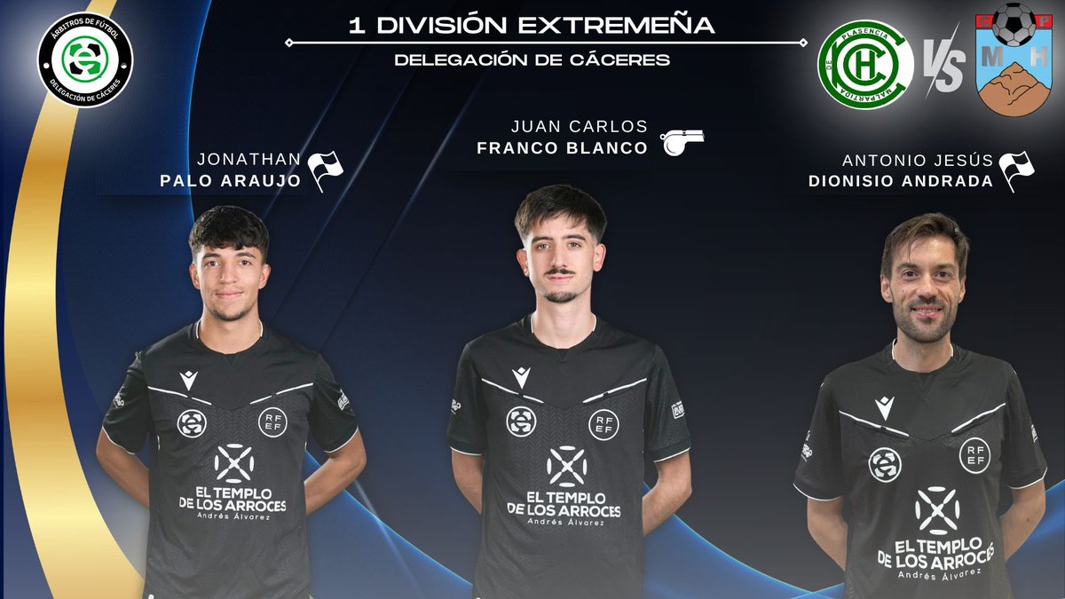 FutbolArbitros's tweet photo. ⚖️| Designación arbitral para nuestros colegiados en #1DivisionExtremeña mucha suerte 🍀 https://t.co/8Enu6aojog