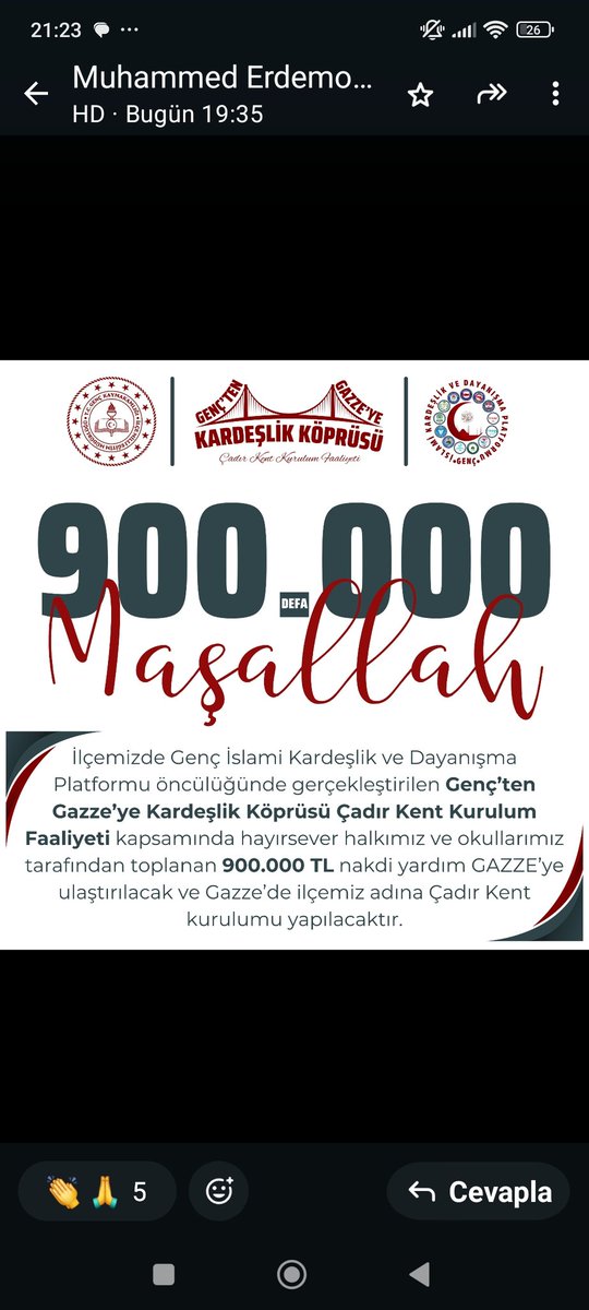 Destek veren herkesten Allah razı olsun <a href="/gencmem12/">Genç İlçe Milli Eğitim Müdürlüğü</a>