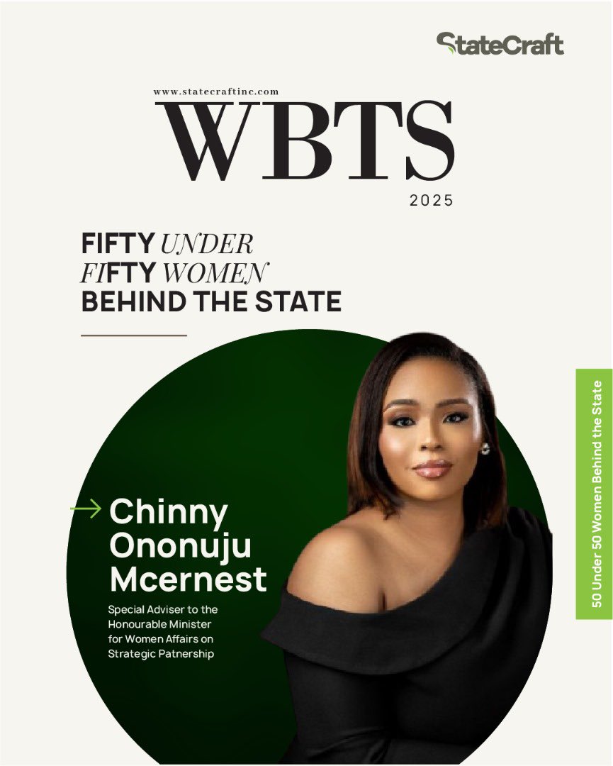 StateCraft Inc. (@statecraftinc) on Twitter photo Join statecraft inc in celebrating <a href="/okoyec_chinny/">Chinny Okoye</a> as she makes it on the WBTS 50 Under 50 list!
We celebrate this remarkable leader’s achievements and the positive impact she’s making in our society.
Read more about her inspiring story 👇
statecraftinc.com/wbts/ Join statecraft inc in celebrating <a href="/okoyec_chinny/">Chinny Okoye</a> as she makes it on the WBTS 50 Under 50 list!
We celebrate this remarkable leader’s achievements and the positive impact she’s making in our society.
Read more about her inspiring story 👇
statecraftinc.com/wbts/