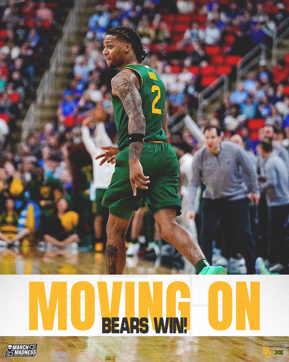 Survive and advance 🔥

#SicEm, <a href="/BaylorMBB/">Baylor Men’s Basketball</a> ‼️