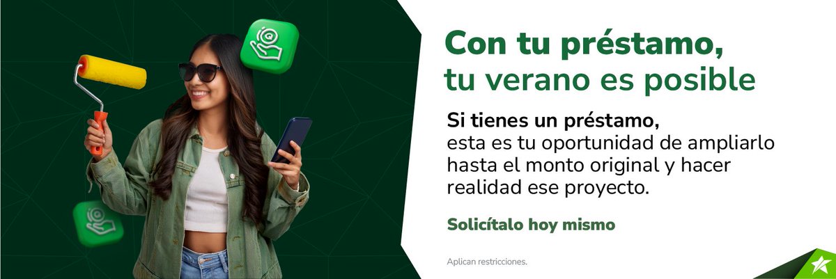 🔄 ¿Tienes un préstamo? Esta es tu oportunidad de ampliarlo y hacer realidad ese proyecto que siempre has querido. 🏡💼 ¡Solicítalo hoy mismo! 

#NuevoInicio #Préstamos #BancoPromerica #Oportunidades