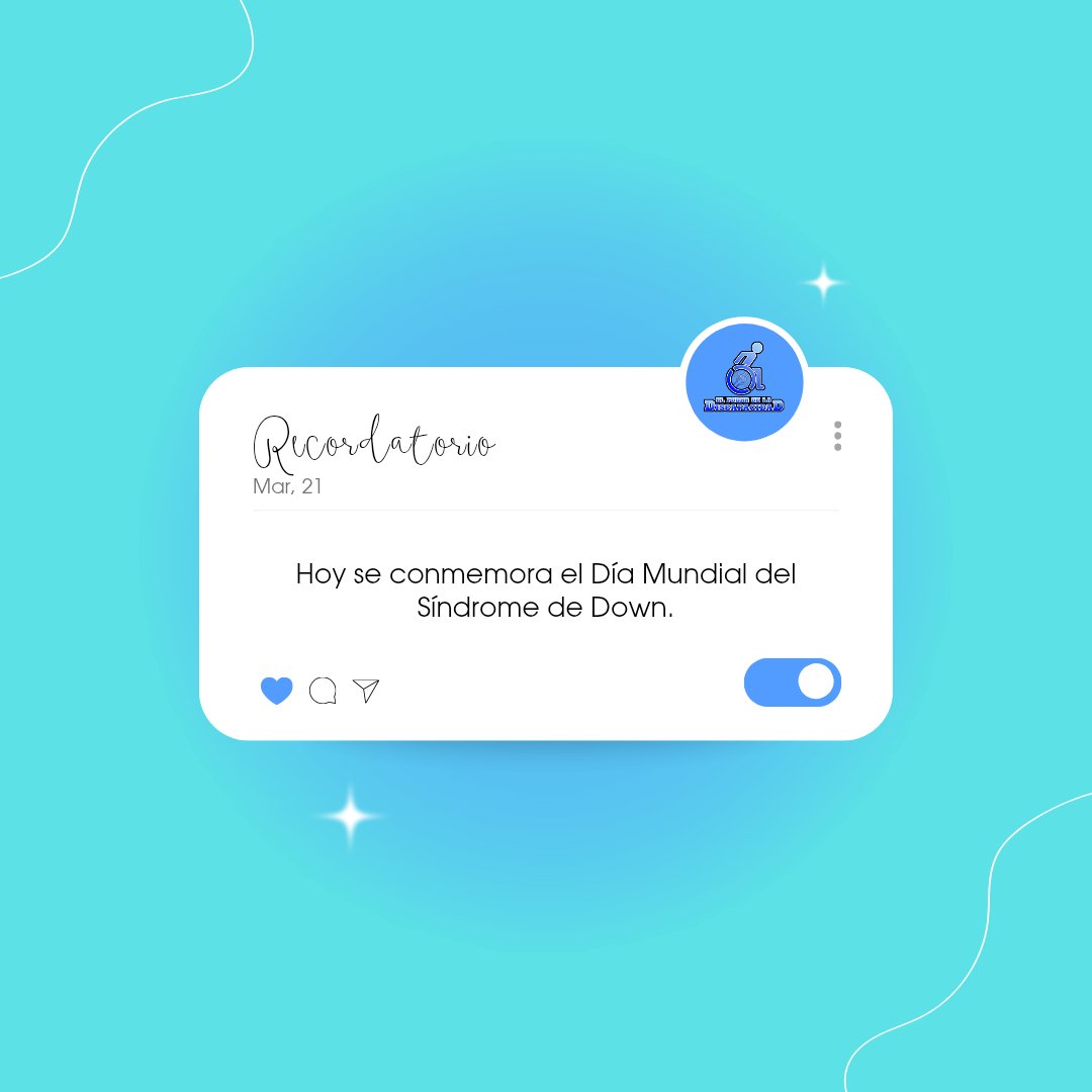 ElPoderDis's tweet image. Este día se conmemora el "Día Mundial del Síndrome de Down" es una fecha que tiene por objetivo conscientizar a la sociedad sobre esta condición y a la vez recordar la importancia de impulsar iniciativas en pro de la inclusión de personas con esta condición en igualdad.