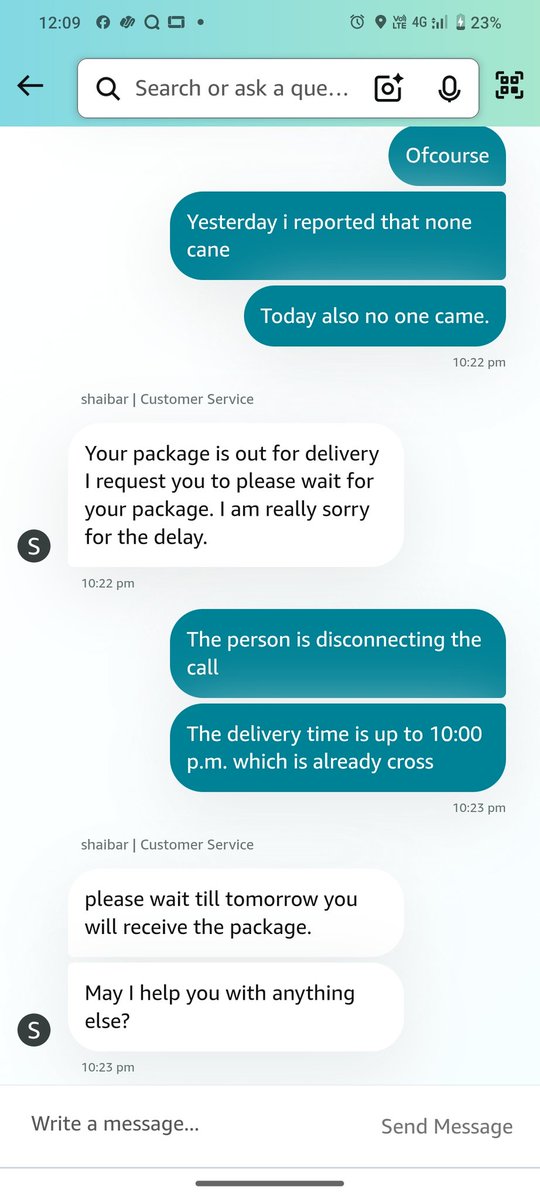 oponayyar's tweet photo. @AmazonHelp @amazonIN This is what we get when we get in touch https://t.co/ybJtMs1peW