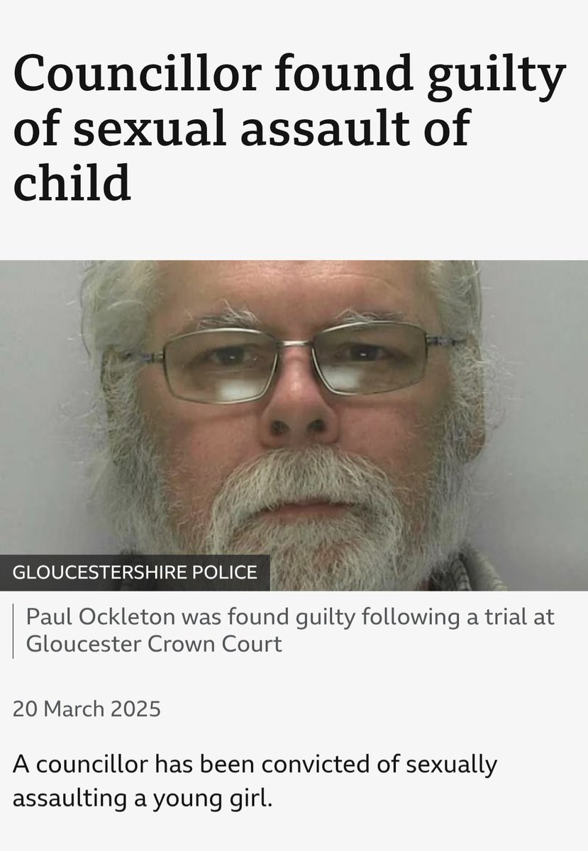 Lib Dem Councillor found guilty of child sex abuse 🤬 bbc.com/news/articles/…