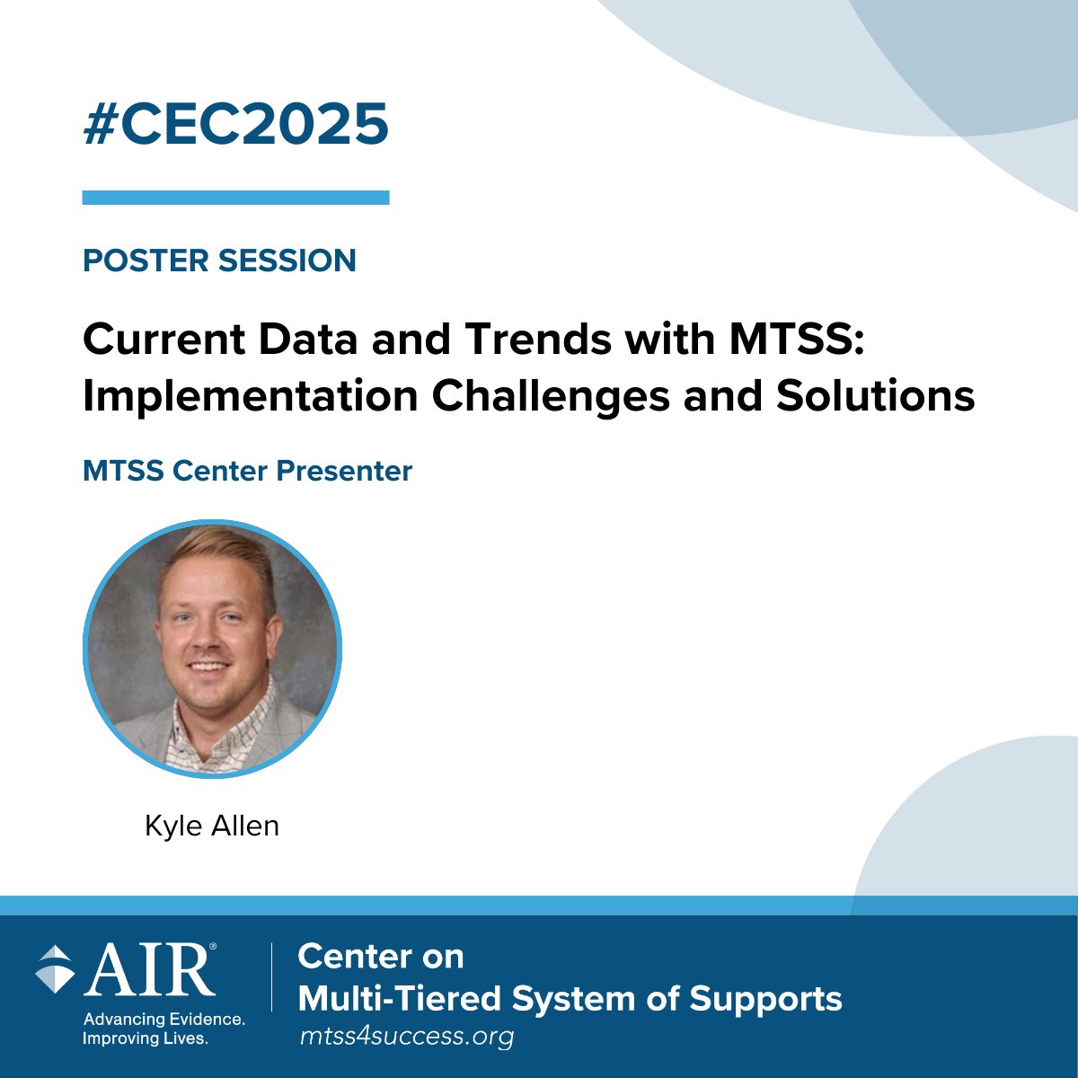 MTSScenter's tweet image. Thank you, @CECMembership #CEC2025, for having us! ✏️
MTSS Center consultant Kyle Allen shared a poster with key insights on #MTSS implementation challenges and solutions, and provided actionable strategies to strengthen student support.