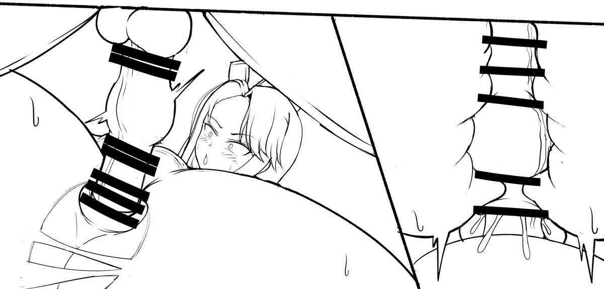 描きたい追加コマを考えてちょこっと…おラフ… 