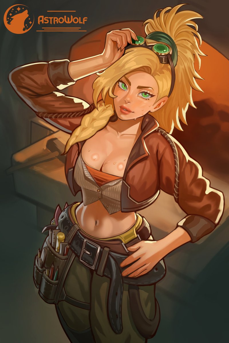 "It's a bit hot today huh?"
Gemma from Monster Hunter Wilds fanart