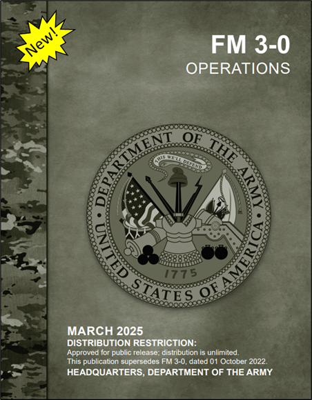 New! FM 3-0, Operations, describes how Army forces contribute landpower to the joint force and integrate joint capabilities into operations on land to achieve military objectives and fulfill policy aims. Click the link below to download. 

Link: armypubs.army.mil/epubs/DR_pubs/…
📗