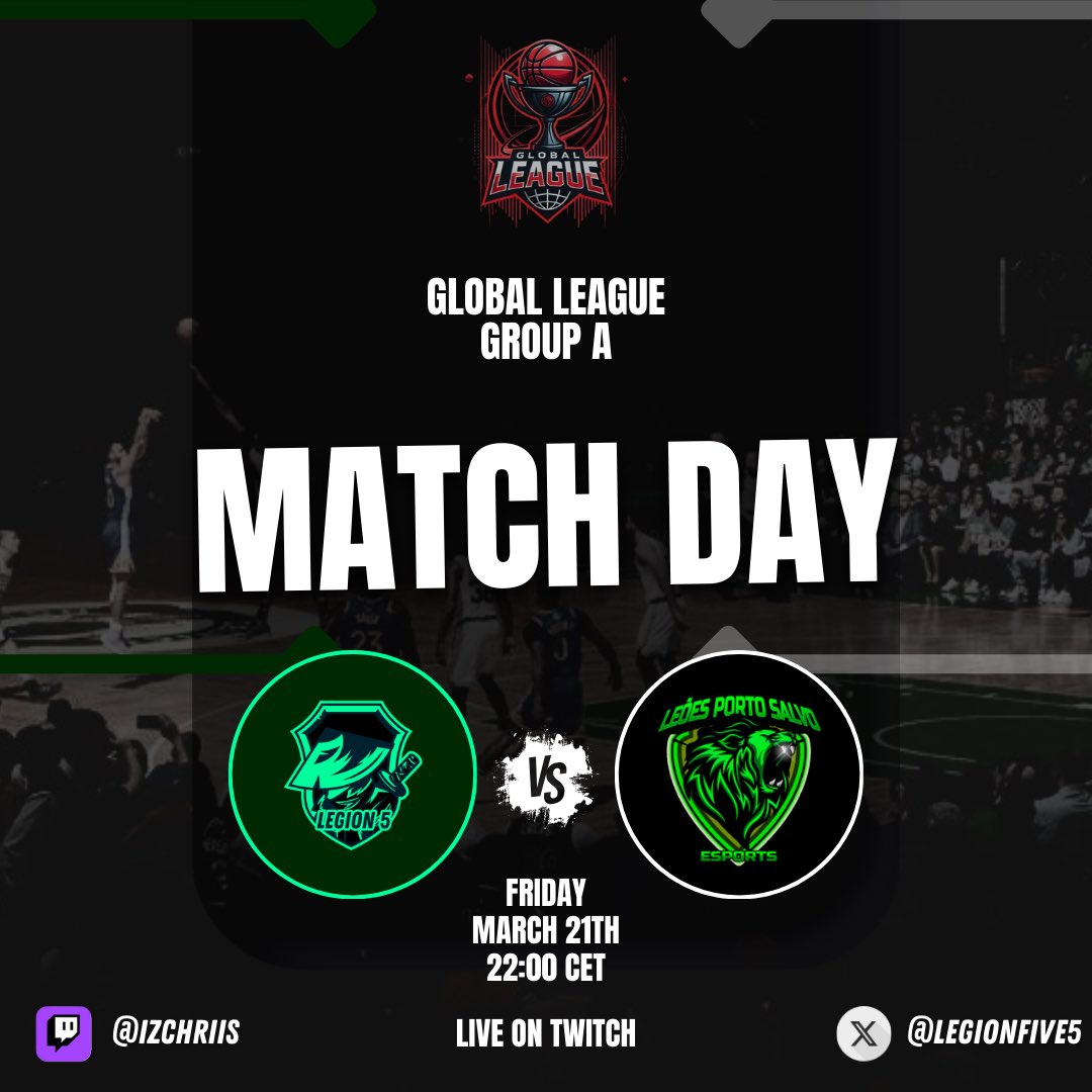 Legion Five (@legionfive5) on Twitter photo Gamenight! ๐
Friday = Business
Double matchup in <a href="/GlobalLeague2k/">Global League (GL)</a> & <a href="/EuroHoops2K/">๐๐๐ฟ๐ผ ๐๐ผ๐ผ๐ฝ๐ ๐ฎ๐</a>
We also play Plancos at 23:15 in Global League!
Live at ๐๐ฝ
twitch.tv/izchriis
#LegionFive #GlobalLeague2K #LetsHoop Gamenight! ๐
Friday = Business
Double matchup in <a href="/GlobalLeague2k/">Global League (GL)</a> & <a href="/EuroHoops2K/">๐๐๐ฟ๐ผ ๐๐ผ๐ผ๐ฝ๐ ๐ฎ๐</a>
We also play Plancos at 23:15 in Global League!
Live at ๐๐ฝ
twitch.tv/izchriis
#LegionFive #GlobalLeague2K #LetsHoop