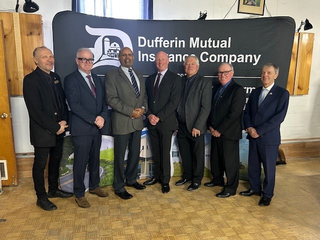 Yesterday, 96% of our policyholders approved the amalgamation with Algoma Mutual—a great endorsement of our vision to protect our mutual brands and stay active in our communities. Pictured: The board of Dufferin Mutual.