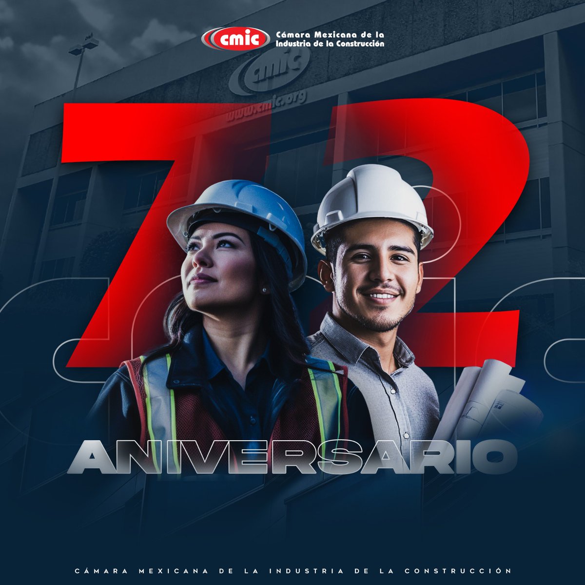Hoy celebramos 72 años con un compromiso y espíritu de colaboración renovados, con la sociedad y el gobierno, para continuar construyendo un México que nos permita mayor bienestar, porque la infraestructura es mucho más que obras y proyectos; es la columna vertebral del