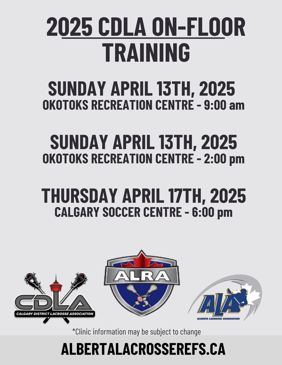 Part of our clinic delivery this year includes on-floor training in your local area. If you are an entry level or level 1 this is a great opportunity! Check out our on floor dates for your area and reach out to the local Official-in-Charge for more information!