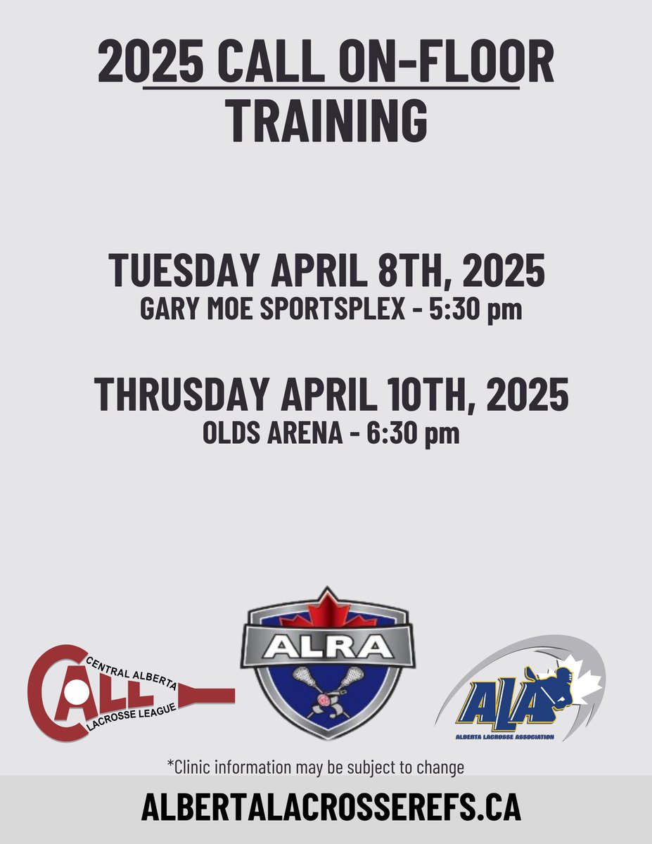 Part of our clinic delivery this year includes on-floor training in your local area. If you are an entry level or level 1 this is a great opportunity! Check out our on floor dates for your area and reach out to the local Official-in-Charge for more information!