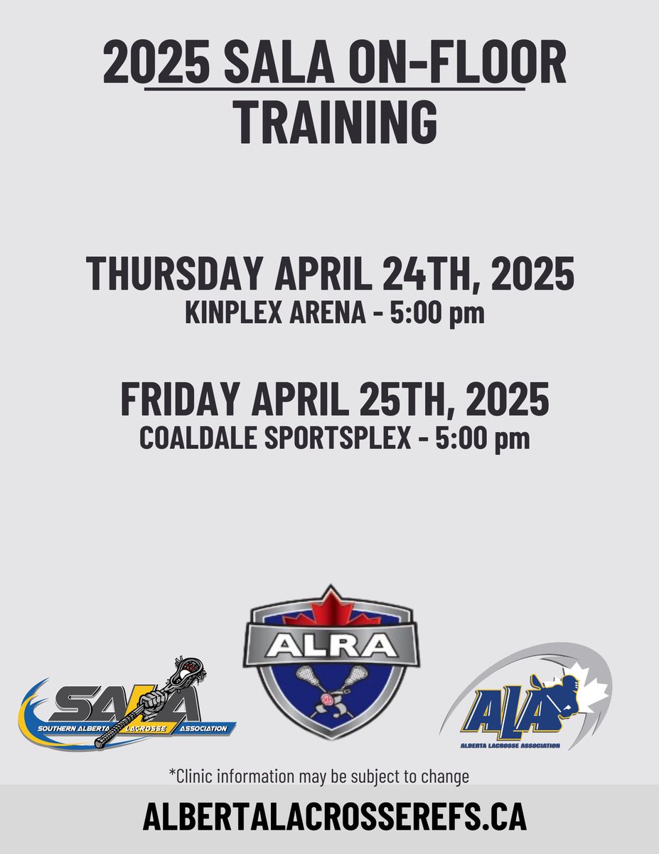 Part of our clinic delivery this year includes on-floor training in your local area. If you are an entry level or level 1 this is a great opportunity! Check out our on floor dates for your area and reach out to the local Official-in-Charge for more information!