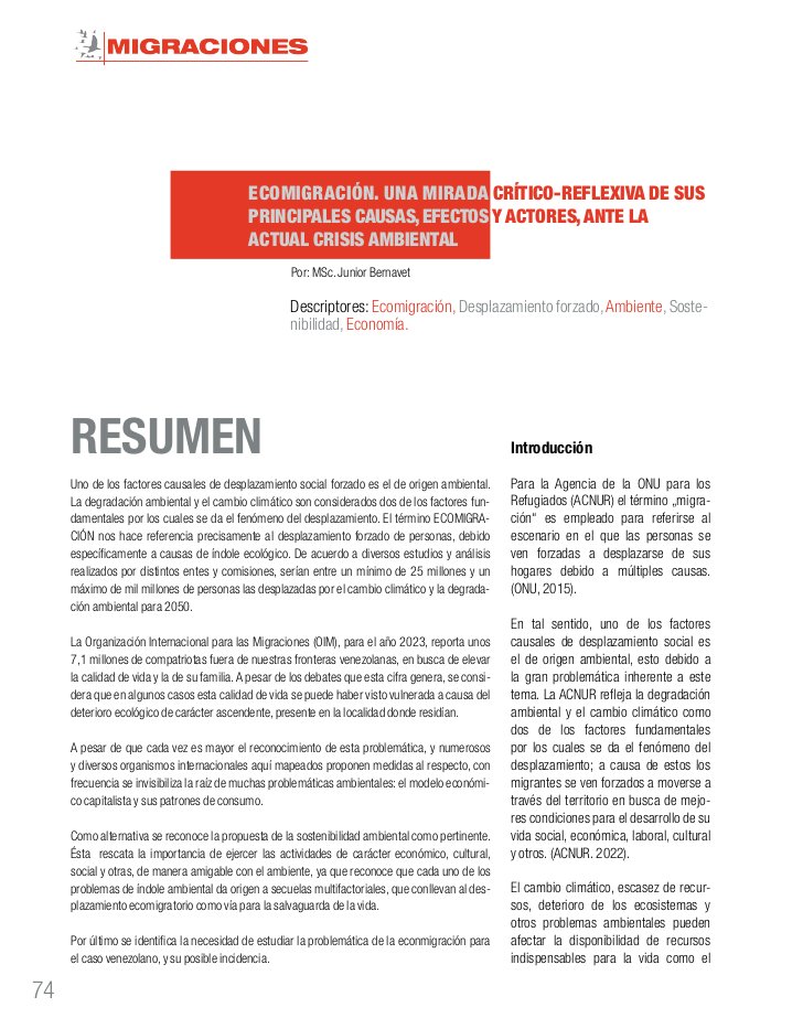 Frent a estigmatización contra migrantes ratificamos #MigrarNoEsDelito es derecho 
En 5to N° d Apuntes y trochas 2 artículos tocan tema migratorio: análisis d obra d DeCorso sobre migraciones colombovenezolanas y análisis sobre Ecomigración d prof Bernavet fronteracief.com/pdfs/revista-c…