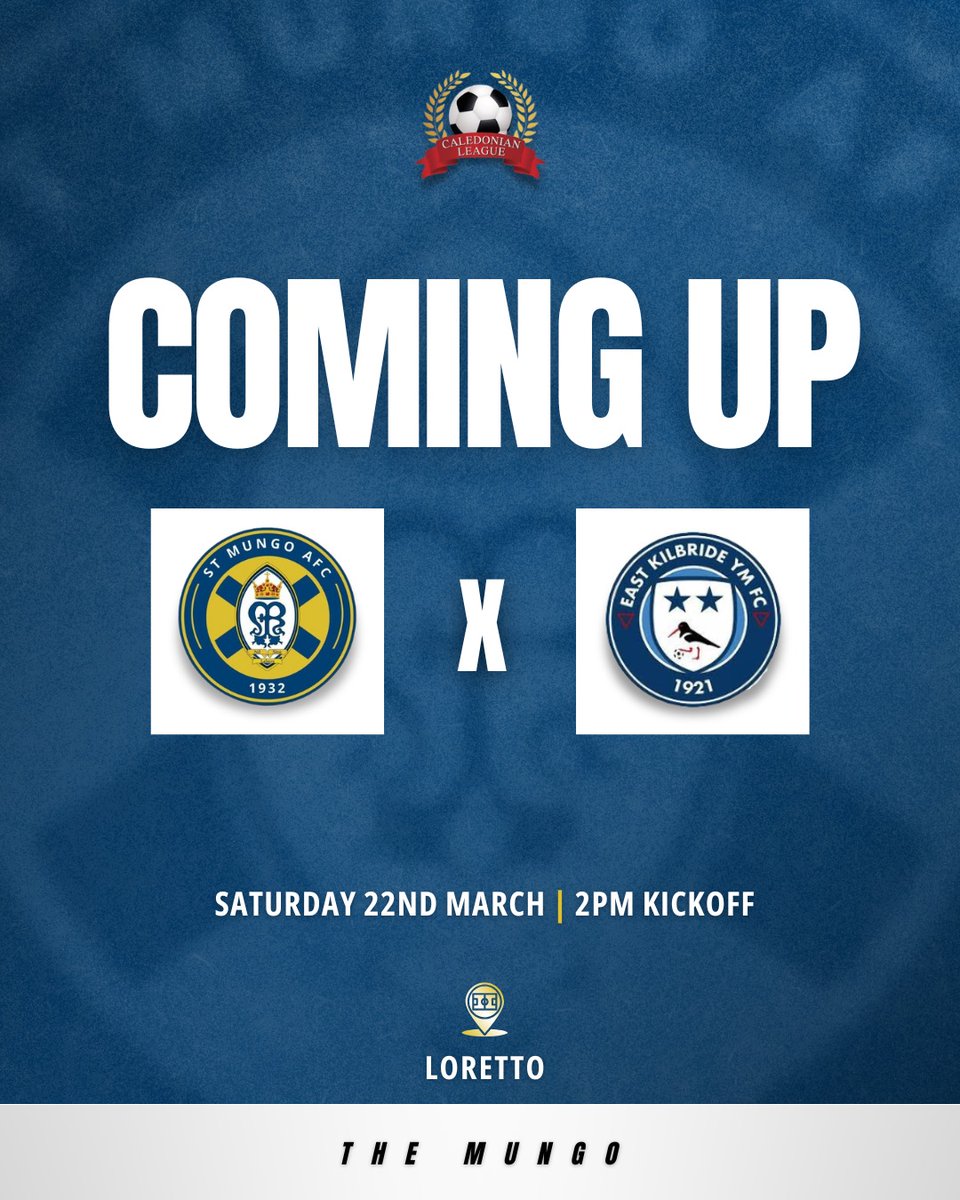 St Mungo Afc (@jeggers1777) on Twitter photo Tomorrows league game ๐
<a href="/CaledonianAFA/">CaledonianLeague</a>
<a href="/scottish_aff/">AmateurFixturesResultsSCO</a>
<a href="/ftsc0res/">fulltimesc0res</a>
<a href="/EKYM_FC/">East Kilbride YM FC</a> Tomorrows league game ๐
<a href="/CaledonianAFA/">CaledonianLeague</a>
<a href="/scottish_aff/">AmateurFixturesResultsSCO</a>
<a href="/ftsc0res/">fulltimesc0res</a>
<a href="/EKYM_FC/">East Kilbride YM FC</a>