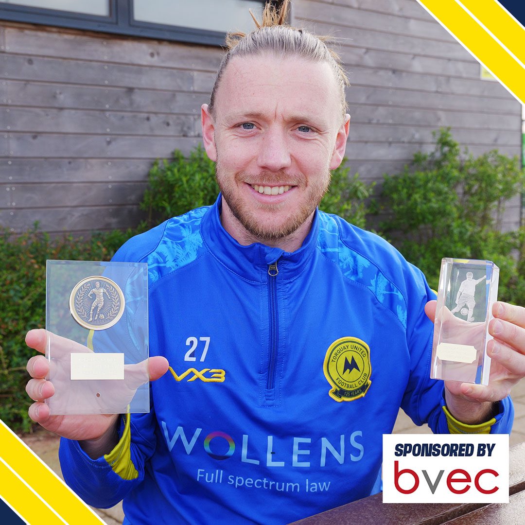MJ (@mattjay__) on Twitter photo Very happy to have been won player of the month and goal of the month for February.
A big couple of months ahead. Can’t wait !
See you all tomorrow @ Plainmoor . 💛 <a href="/TUFC1899/">Torquay United FC</a> Very happy to have been won player of the month and goal of the month for February.
A big couple of months ahead. Can’t wait !
See you all tomorrow @ Plainmoor . 💛 <a href="/TUFC1899/">Torquay United FC</a>