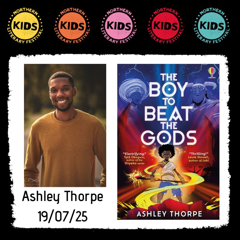 NYALitFest's tweet photo. Ashley Thorpe is coming to #KIDSLitFest ! Learn about how Ashley took inspiration from the incredible pantheon of Yoruba deities – the Orishas, how it crosses over with mythology from across the world, and how to build your own worlds and characters for your own stories. https://t.co/JkcZetOreX
