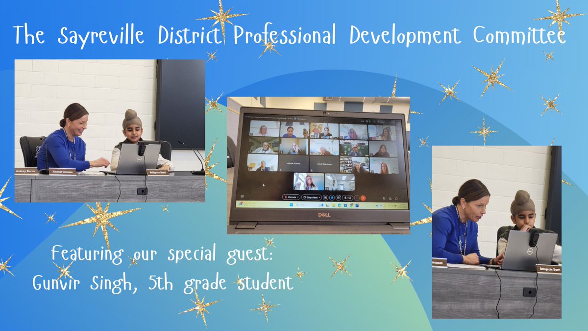 SayrevilleUniversity (@sboepd) on Twitter photo Our District Professional Development Committee met to discuss our June SDD.  Ms. Burtt introduced our guest host, 5th grader Gunvir Singh.  Gunvir began the meeting by asking, "How has professional learning in Sayreville had a positive impact on you?"  It was a great discussion! Our District Professional Development Committee met to discuss our June SDD.  Ms. Burtt introduced our guest host, 5th grader Gunvir Singh.  Gunvir began the meeting by asking, "How has professional learning in Sayreville had a positive impact on you?"  It was a great discussion!