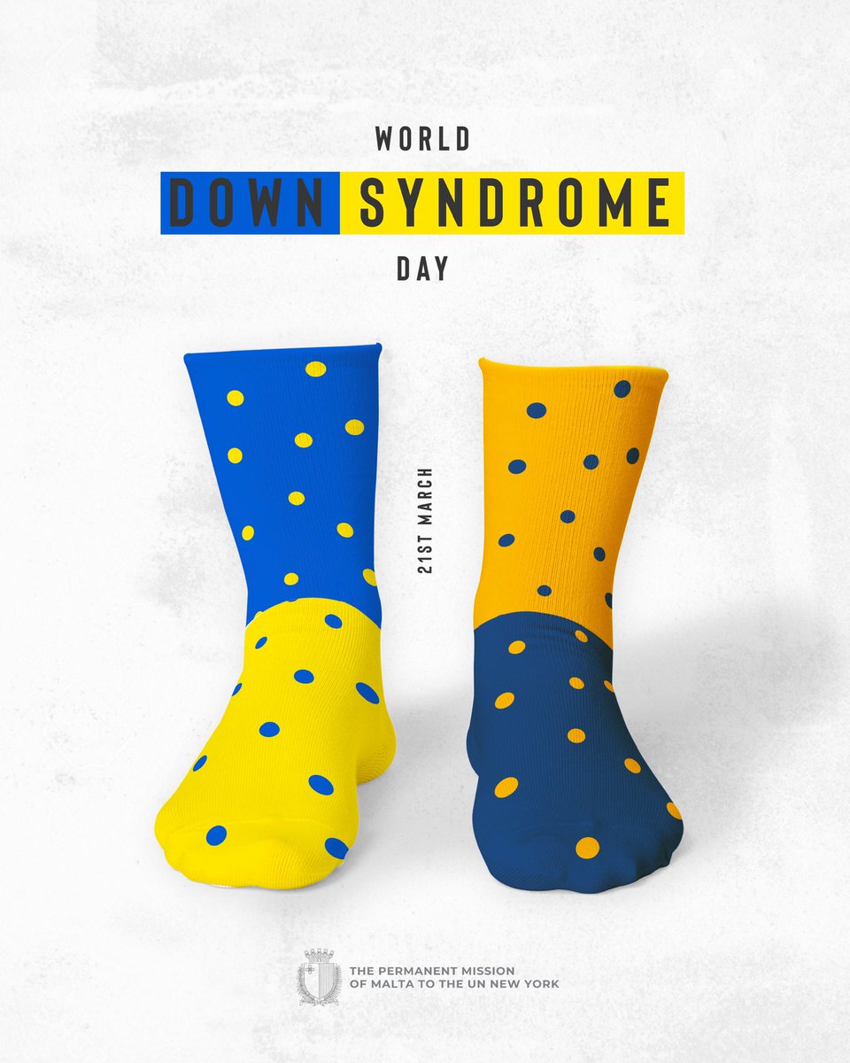 Malta proudly reaffirms its commitment to building a more #inclusive society where every person—regardless of ability—has the opportunity to thrive.
True progress is achieved when we embrace #diversity &amp; create a 🌍 where everyone is valued &amp; included.
#LotsOfSocks