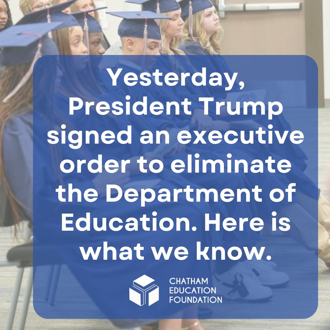 Our teachers and administrators are going to wake up every day and give every student the education they deserve. This will never change. chathameducationfoundation.org/uncategorized/…