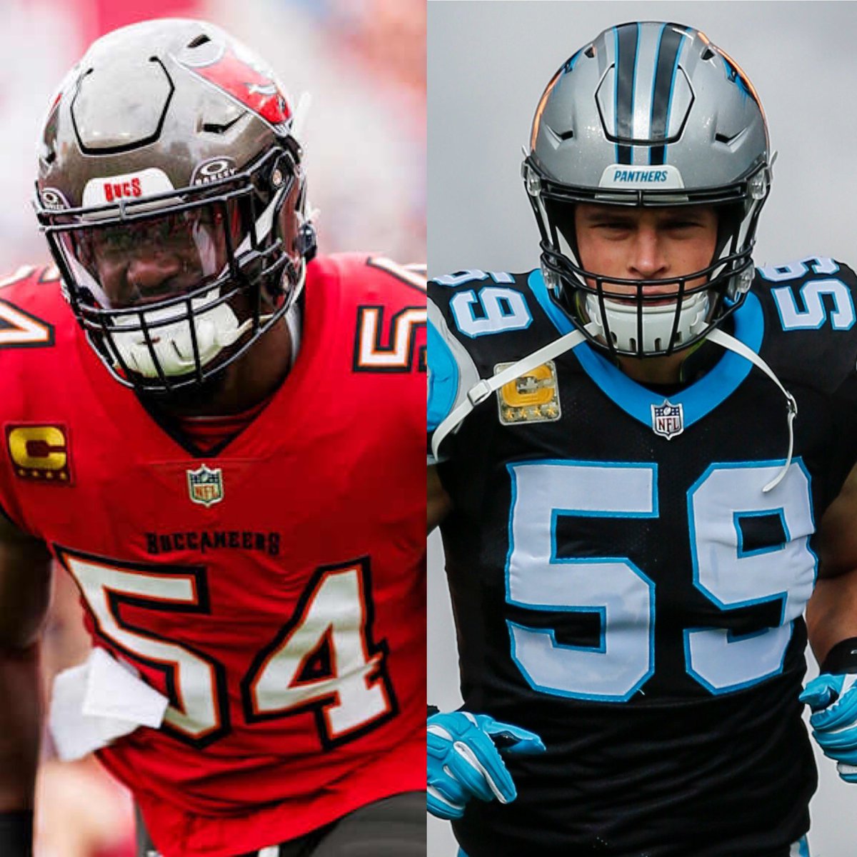 SaltyBuc91's tweet photo. Lavonte David is (and always has been) better than Luke Keuchly all-time at LB.

Had Tampa Bay constantly been on primetime or the 4 PM slate like Carolina was in the 2010s— LVD wins the 2013 Defensive Player of the Year & this would be common knowledge.