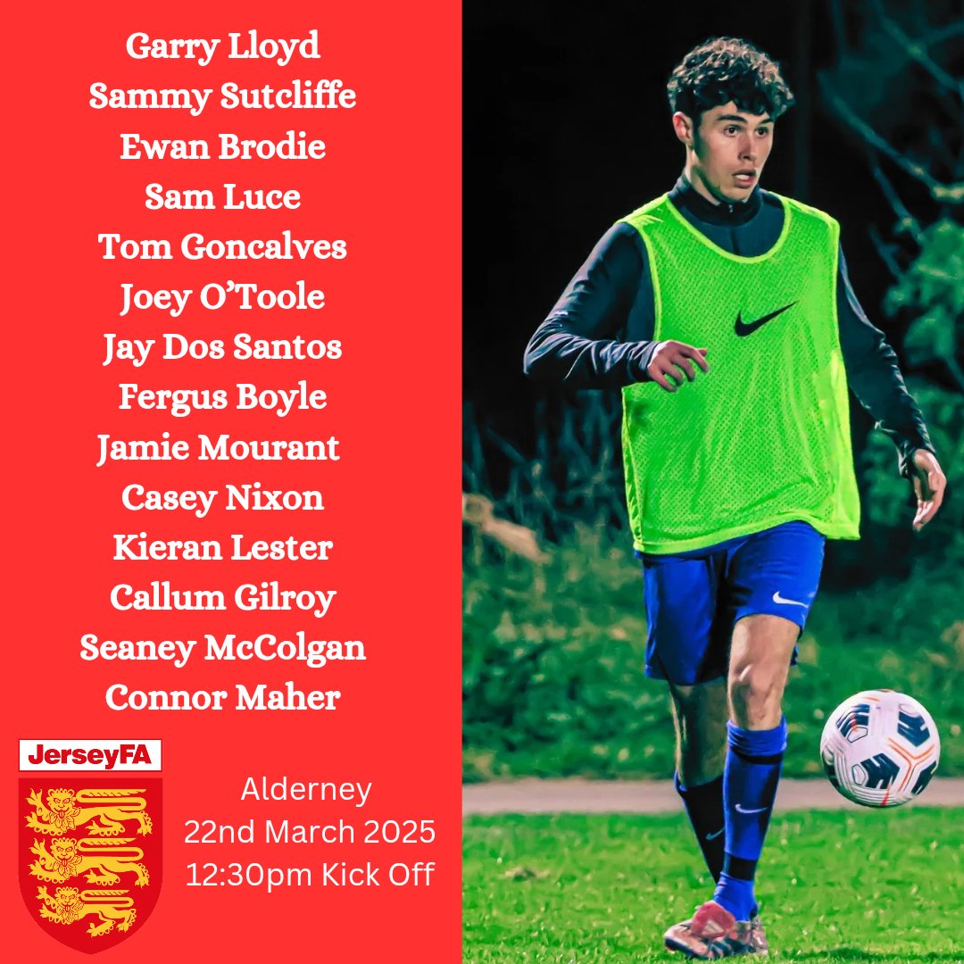 Congratulations to our left back, Sam Luce for being selected for the <a href="/JerseyFA/">Jersey Football Association 🇯🇪</a> mens squad to face Alderney this weekend. 

Wishing Sam and the rest of the team all the best of the game! 

#MTJ