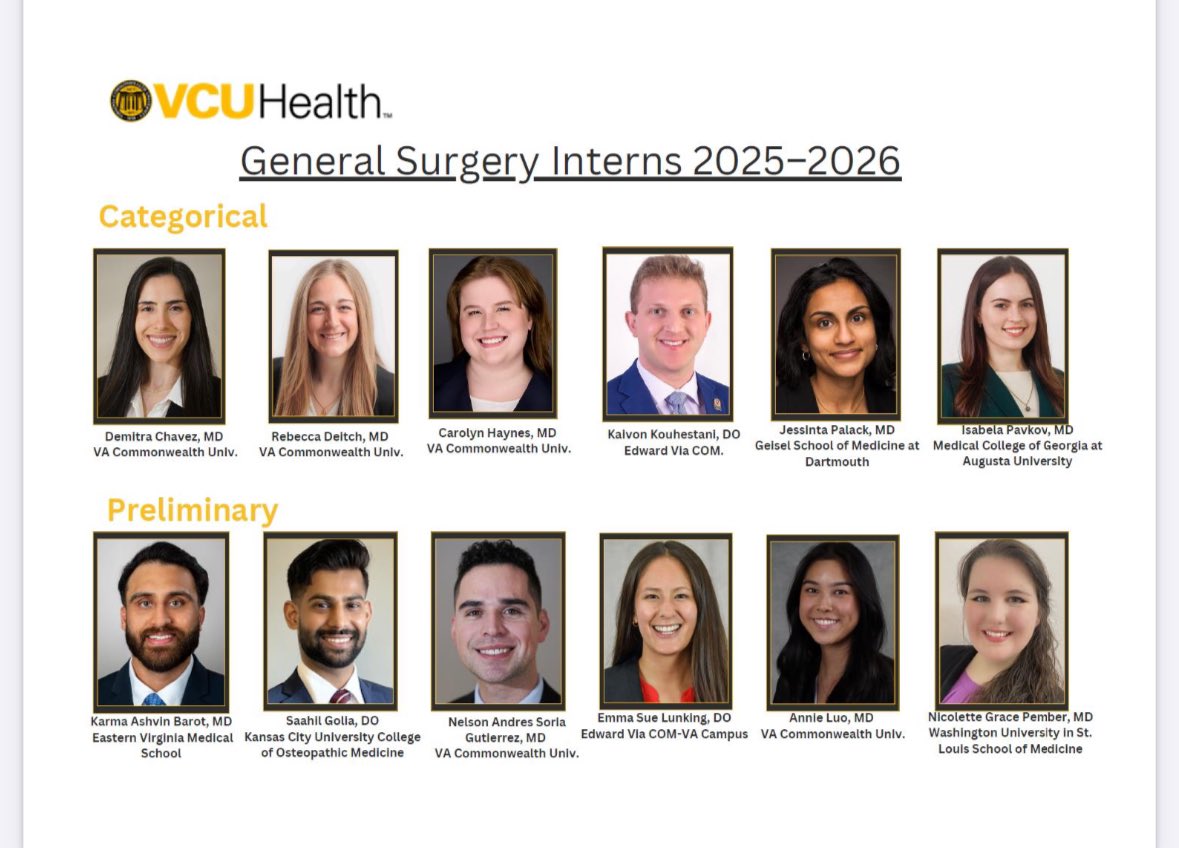Rahul J Anand (@rahuljanand) on Twitter photo Excited to work with our latest class of <a href="/VCUGenSurgRes/">VCU General Surgery Residency</a> interns! <a href="/VCUHealth/">VCU Health</a> <a href="/VCU/">VCU</a> Excited to work with our latest class of <a href="/VCUGenSurgRes/">VCU General Surgery Residency</a> interns! <a href="/VCUHealth/">VCU Health</a> <a href="/VCU/">VCU</a>