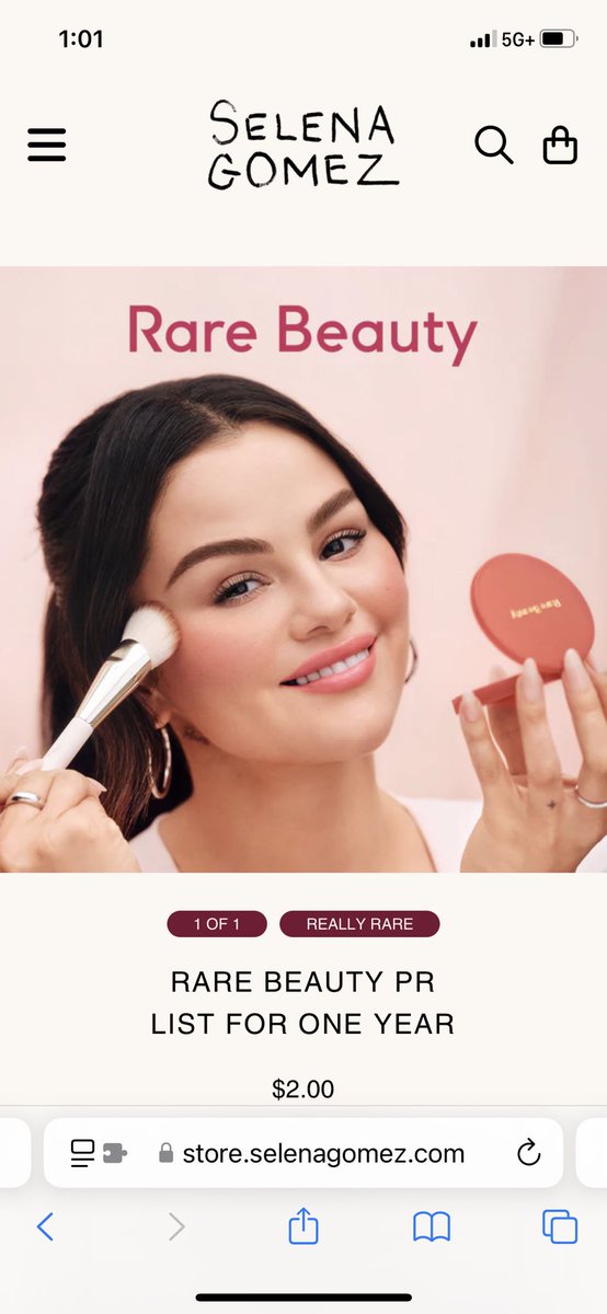 SimplyNahi's tweet photo. The one thing I wish I would have been able to get from the #12DaysofReallyRareStuff is the “@rarebeauty PR list for one year” 🥹

Whoever won that is the luckiest person in the world! ❤️ https://t.co/M8QgABlpWJ