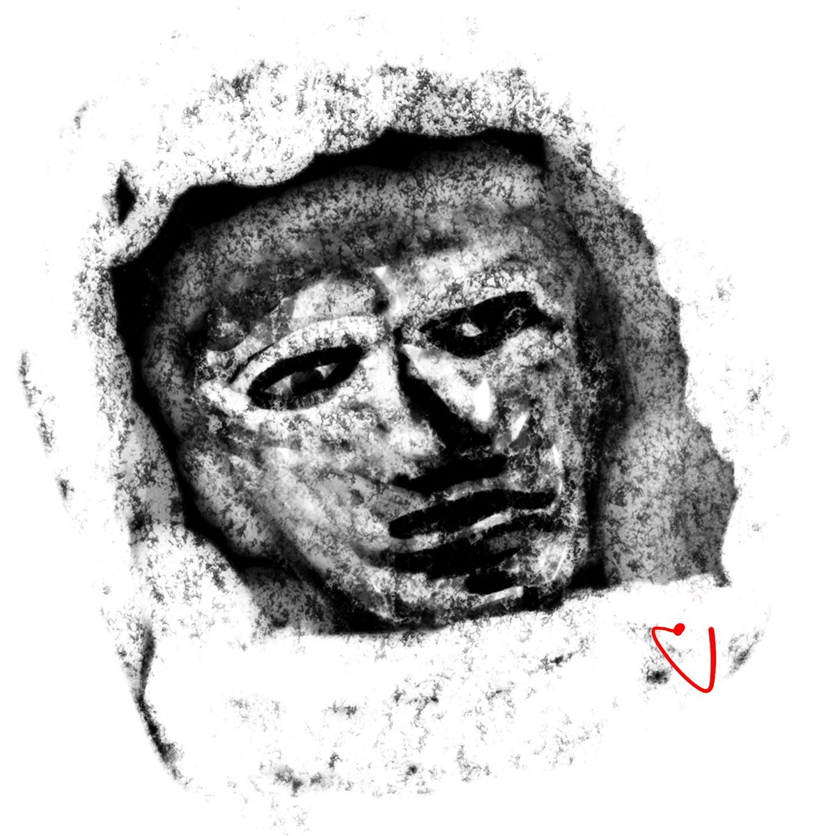 Realonstist's tweet image. Alright — time to post something different.
Digital charcoal — what should I name this piece?