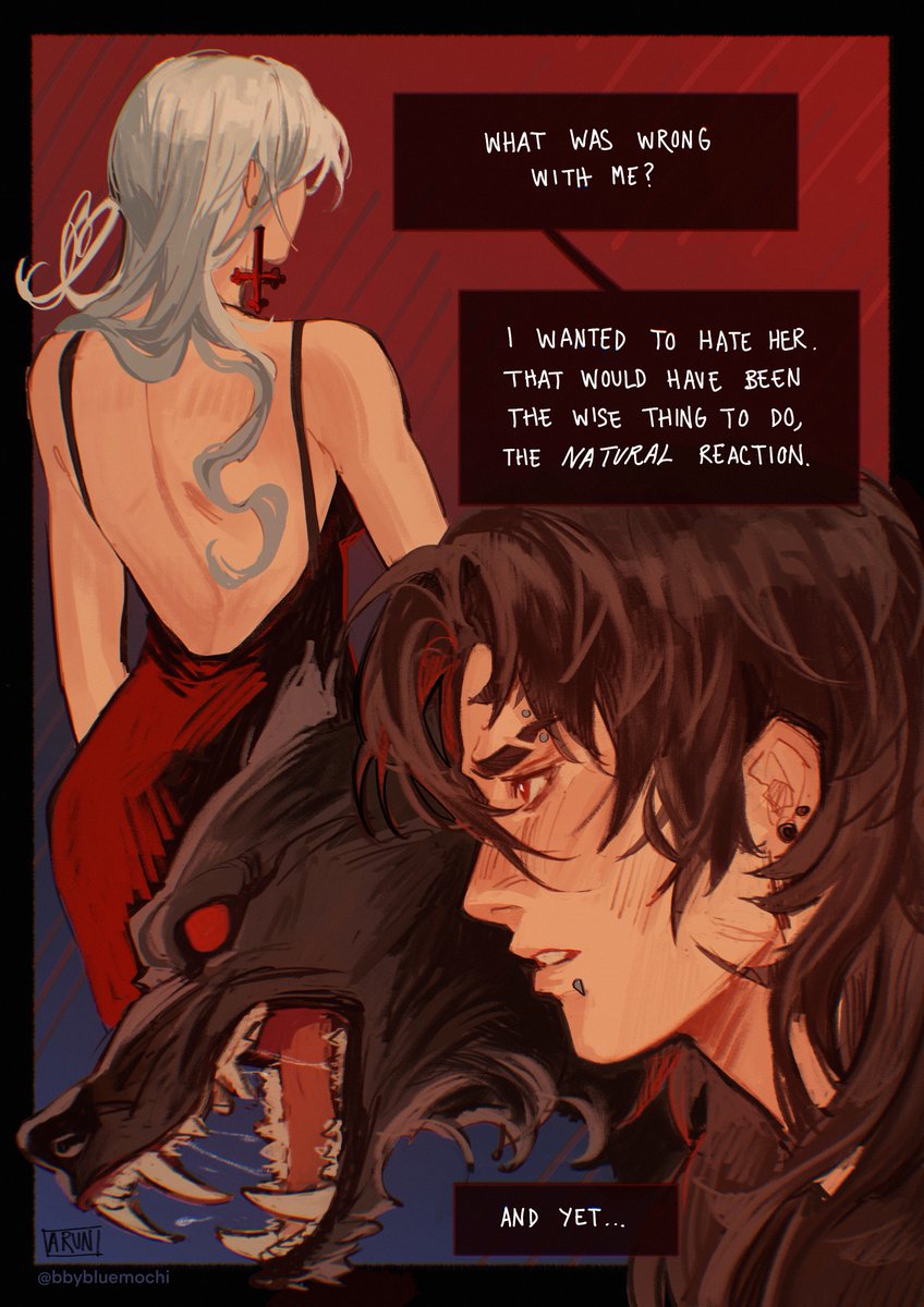 bbybluemochi's tweet photo. vampire x werewolf gfs 🐺🩸 ft. first encounter https://t.co/Z0X4X8wO8t