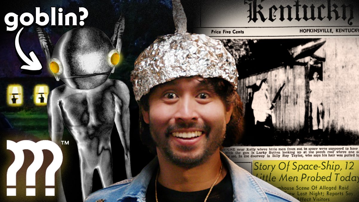 Little metal people? An all-night alien invasion? Drankin’?! Join Ryan in the MYSTERY FILES SEASON PREMIERE as he dives into the bizarre extraterrestrial attack on a remote Kentucky farmhouse!

Watch now: youtube.com/watch?v=zh2D1n…