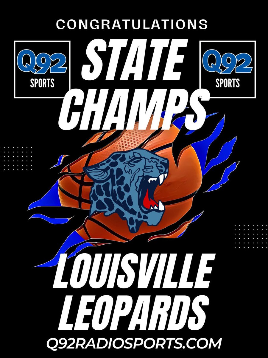 Q92Sports's tweet photo. They did it!!!! Congrats to @LouisvilleLeps!!!! Your @OHSAASports  Division 3 State Champions!!!! #Q92sports https://t.co/Zk3RXnc0jd