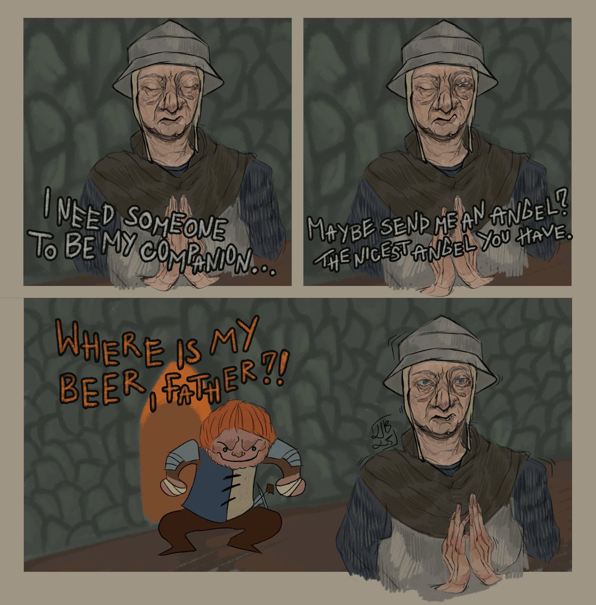 one1eyed_queer's tweet image. and he send... devil- 

#kcd2 #godwin #drydevil