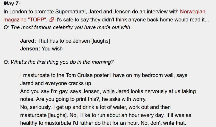 rowwyaboat's tweet photo. never forget when young J2 did a interview in a norwegian magazine they thought no one would read and were just completely unhinged https://t.co/wV3B6Rkljv