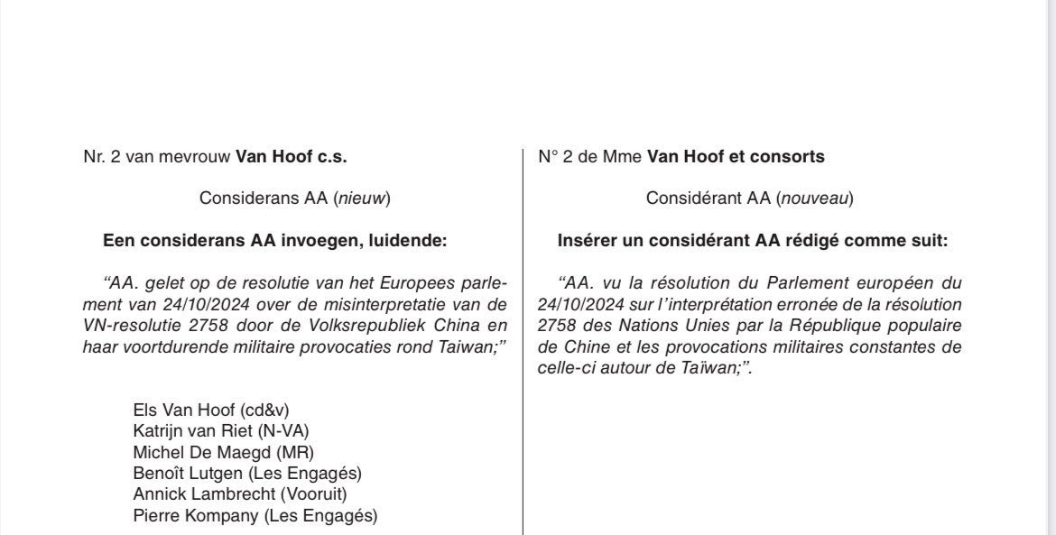 Inter-Parliamentary Alliance on China (IPAC) (@ipacglobal) on Twitter photo #NEW 💥 Belgium becomes the 7th Parliament to pass a resolution opposing Beijing’s distortion of UNGA resolution 2758. Effort led by 🇧🇪 Co-Chair <a href="/ElsVanHoofcdenv/">Els Van Hoof</a> is a part of IPAC’s #Initiative2758.
#StandTogether #NEW 💥 Belgium becomes the 7th Parliament to pass a resolution opposing Beijing’s distortion of UNGA resolution 2758. Effort led by 🇧🇪 Co-Chair <a href="/ElsVanHoofcdenv/">Els Van Hoof</a> is a part of IPAC’s #Initiative2758.
#StandTogether