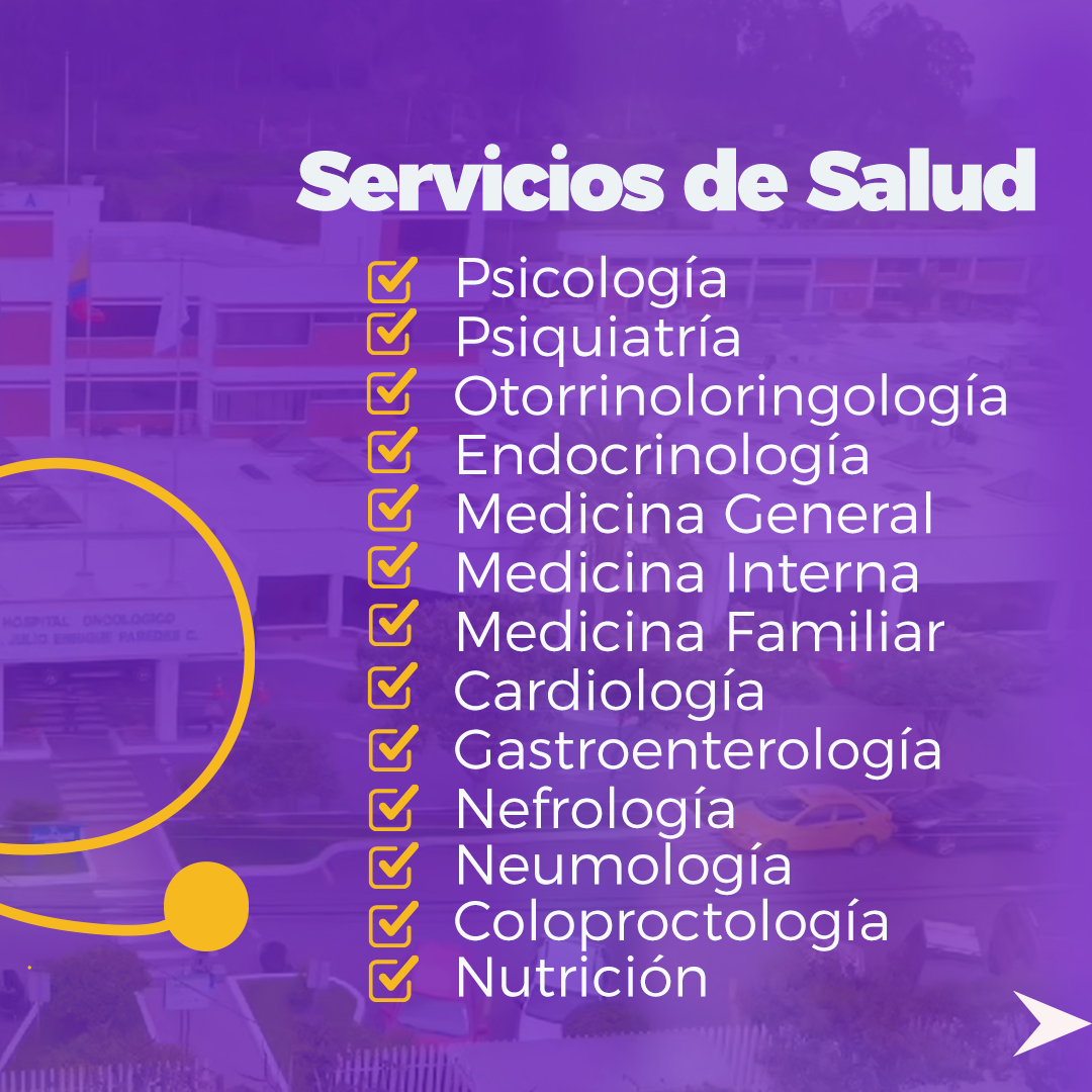 solcaambato1's tweet photo. 📢 En SOLCA Tungurahua no solo tratamos el cáncer, ofrecemos atención en múltiples especialidades médicas. 📷 📷#Salud https://t.co/K2Ja1r9CH8