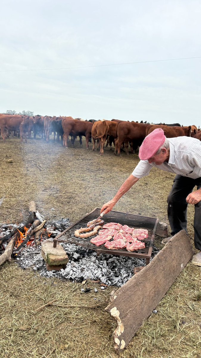 Asadito al lado de la manga 🙌🥩💪🐮