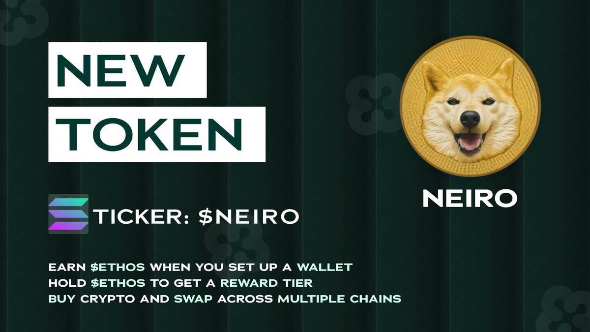 🐶 Just Listed: <a href="/NeiroWoof/">NEIRO</a>

$NEIRO is the Shiba Inu who has gained popularity on social media, similar to Kabosu (DOGE).

Neiro is winning hearts with that signature smile and viral charm.

Now available on ethos.io 💚