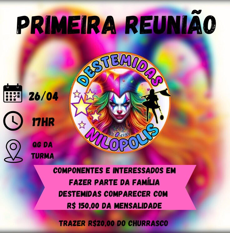 VAGAS ABERTAS, VENHAM FAZER PARTE🩷🎭