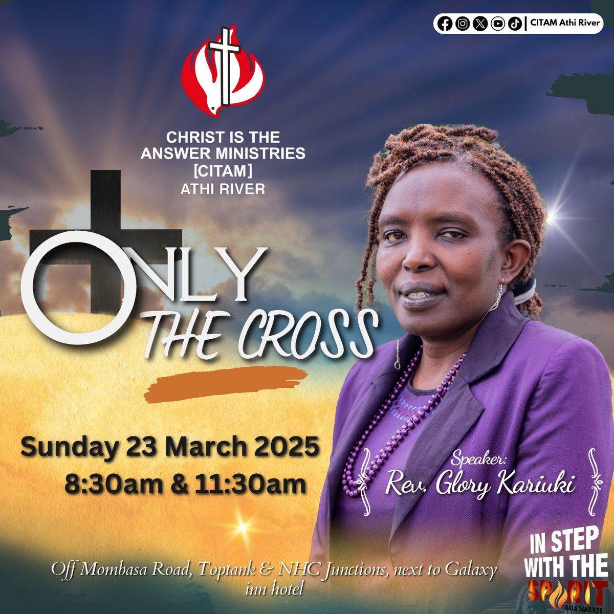 The cross, a testament to love that conquers all.

Join us this Sunday for our services at 8:30am &amp; 11:30am. Rev. Glory will be sharing on the topic, Only Thr Cross.
See you in church!

#CITAMAthiriver #ChristIsTheAnswer #InStepWithTheSpirit #SundayService