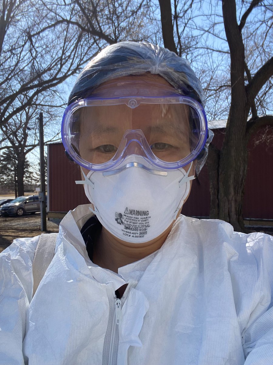 SuzyKhimm's tweet image. Why am I wearing this ungodly amount of PPE?
Because I wanted to understand — up close — what it is like when bird flu wipes out your entire chicken farm.