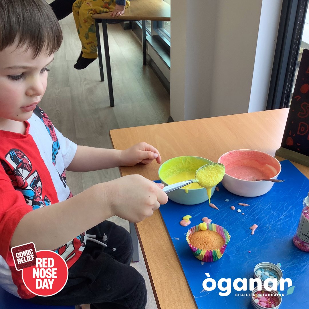 Bha a’ chlann trang a’ gabhail pàirt ann an spòrs airson latha na Sròine Deirge aig Òganan Bhaile a’ Ghobhainn an-duigh 🔴
/
The children were busy taking part in activities for #RedNoseDay at Òganan Bhaile a’ Ghobhainn today 🔴

📸🧁

<a href="/comicrelief/">Comic Relief</a>