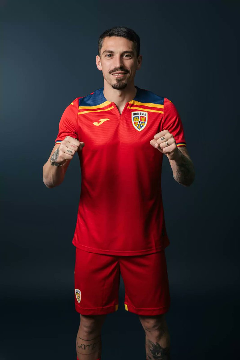 gooolro's tweet photo. Romania’s national football team starts the World Cup 2026 qualifiers with a new kit | ”Tricolorii” will make their debut in the yellow shirt tonight, in the match against Bosnia and Herzegovina | More details: https://t.co/22NRCkQCcA https://t.co/cd1AGukbcg