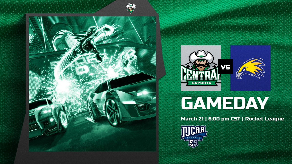 Rocket League Friday returns as CCC Esports takes on Laramie County CC at 🕕 6:00pm CT 🕕

📺 Watch live at: twitch.tv/centralccespor…