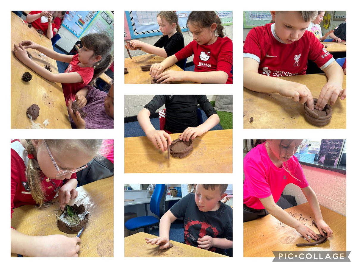 Brilliant sculpting of our birds nests today in Art 🪹 the children practised the coiling technique to build their forms then added twigs, leaves, feathers and something significant to represent themselves! <a href="/MabLanePri/">Mab Lane Primary Sch</a> <a href="/MabLaneArt/">Art at Mab Lane Primary</a>